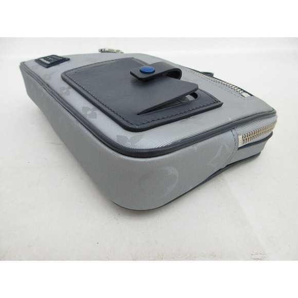 LOUIS VUITTON Monogram Satellite Alpha Clutch Bag Pouch Silver - Picture 5 of 9